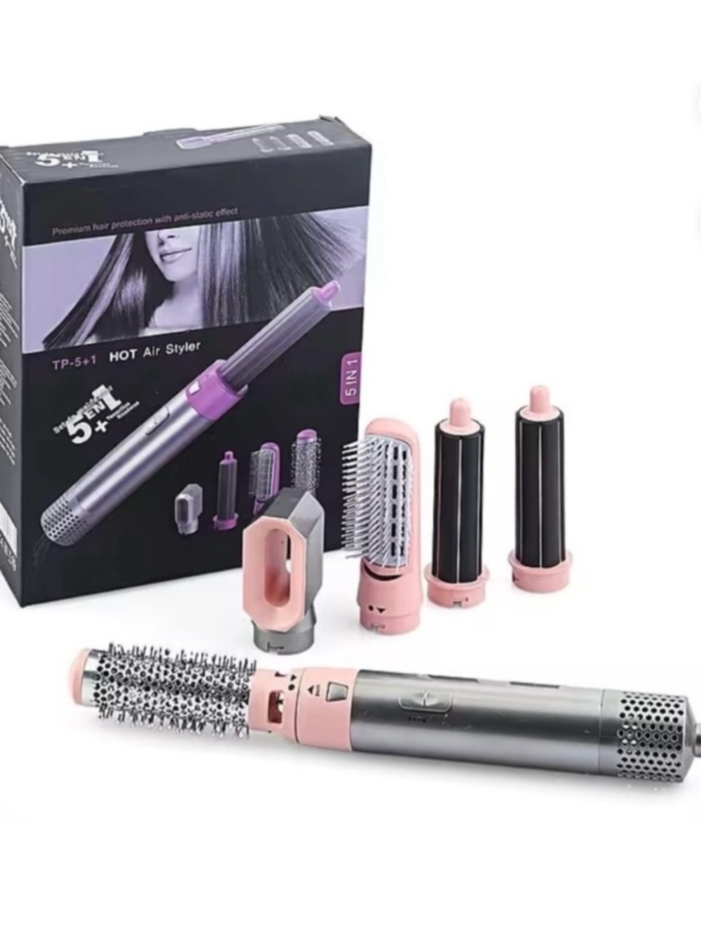 🆕- Premium TP- 5 in 1 hot air styler. Anti-static brush. New in box.